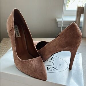 Steve Madden Brown Heels Elegant Suede Stiletto